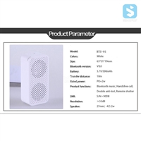 Mini Bluetooth Speaker with Microphone and Selfie Camera Function